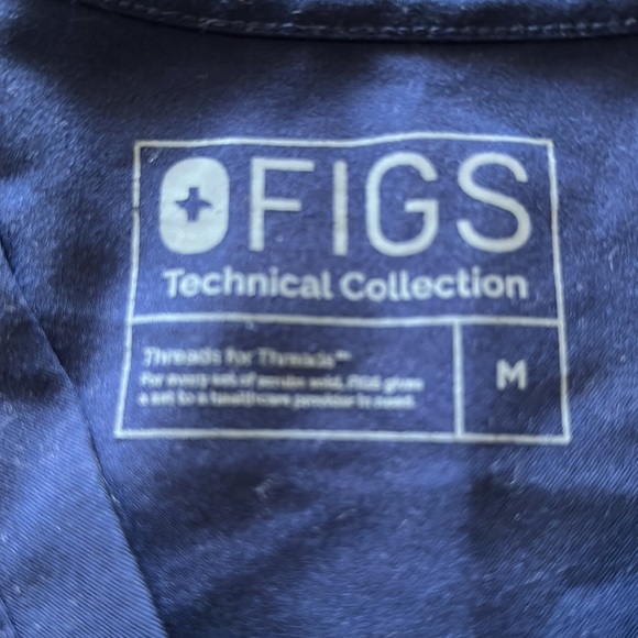 Figs navy V neck scrub top - Picture 3 of 3